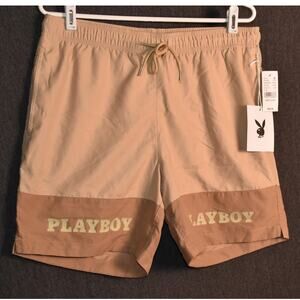 NEW Playboy x Pacsun Men's Medium Swim Trunks Shorts Paneled
